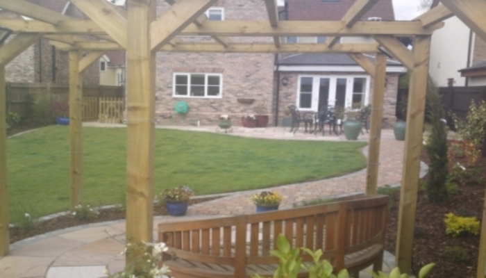 Completed garden